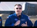 Shuttle Astronauts Hold Launch Pad Press Conference