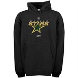 Reebok Dallas Stars  Black Primary Logo Hoody Sweatshirt