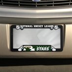 Dallas Stars Black Plastic License Plate Frame