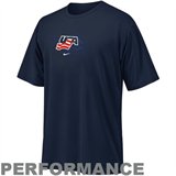 Nike USA Hockey Navy Blue NikeFIT Performance T-shirt