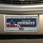 Dallas Cowboys Silver Metal License Plate