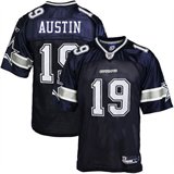 Reebok NFL Equipment Dallas Cowboys #19 Miles Austin Navy Blue Replica Football Jersey