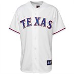 Majestic Texas Rangers White Replica Baseball Jersey