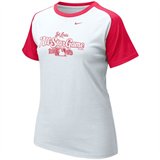 Nike 2009 MLB All-Star Game Ladies White-Red Official Logo T-shirt