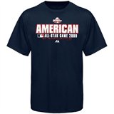 Majestic 2009 MLB All-Star Game Youth Navy Blue American League Practice T-shirt 
