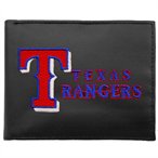 Texas Rangers Black Embroidered Billfold Wallet
