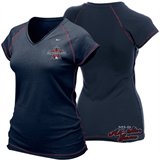 Nike 2010 MLB All-Star Game Ladies Navy Blue Bases Loaded V-Neck T-shirt