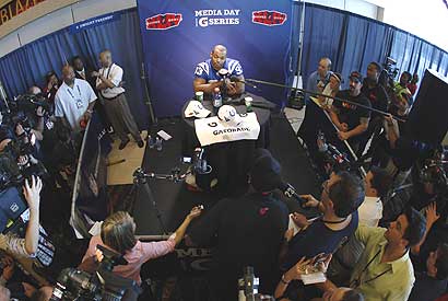 Jean-Jacques Taylor is part of the media contingent at the Super Bowl this week.