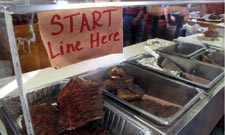 The meat counter at Snow's BBQ in Lexington, which topped Texas Monthly's barbecue list last year.