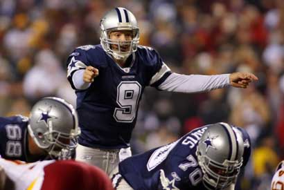 Dallas Cowboys quarterback Tony Romo has seven touchdowns and only one interception this month.