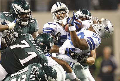 The Cowboys swept the Eagles with three wins this season.