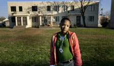 Christian Williams, 15, attended the after-school center at the Cedar Springs Place public housing complex. “The center is like family to me. It brought me a long way,” she said.