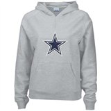 Reebok Dallas Cowboys Ladies Ash Official Logo Hoody Sweatshirt
