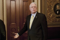 Sen. Jim Bunning, R-Ky. heads for the weekly caucus lunch on Capitol Hill in Washington, Tuesday, March 2, 2010. Bunning has again blocked the U.S. Senate from extending unemployment benefits and health insurance subsidies for the jobless. (AP Photo/Harry Hamburg) 