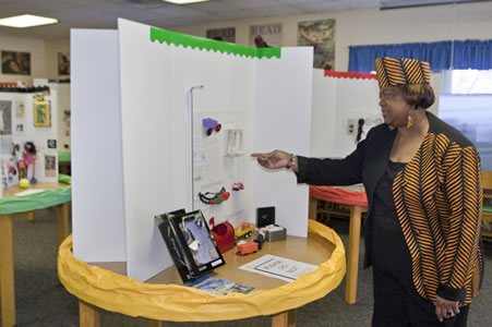 McNair Elementary celebrates African-American History Month with a miniature museum