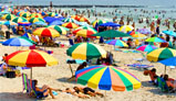 Beach scene at Ocean City 