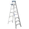 8 ft. Aluminum Step Ladder with 250 lbs. Load Capacity (Type I Duty Rating)