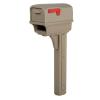 Large Mocha Deluxe Plastic Mailbox & Post Combo