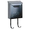 Black Vertical Townhouse City Mailbox Lockable