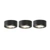 3-Light Black Under-Cabinet Halogen Light Fixture