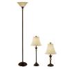3-Piece Floor, Buffet and Accent Marble Lamp Set