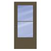 200 Series 36 in. Bronze Triple-Track Storm Door with Black Hardware