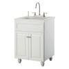 Bramlea 24 in. Laundry Vanity with ABS Sink and Faucet Kit in White