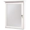 20 In. W Decorative Swing Door Medicine Cabinet in White