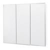 36 In. W Tri-view Surface Mount Medicine Cabinet with Beveled Mirrors