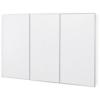 48 In. W Tri-view Surface Mount Medicine Cabinet with Beveled Mirrors