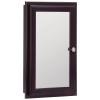 16 in. W Recess Mount Medicine Cabinet in Espresso