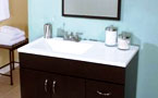 Bath Vanity, Top & Mirror Combo