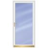 3000 Series 36 in. White Fullview Storm Door with Brass Hardware