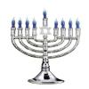 Electric Silvertone Plastic Menorah