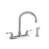 Cadet 2-Handle Side Sprayer Kitchen Faucet in Chrome