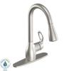 Kleo Single Hole 1-Handle High-Arc Kitchen Faucet in Stainless Steel