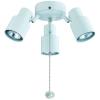 White Razor Ceiling Fan Light Fixture