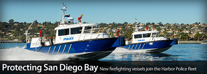 Protecting San Diego Bay: New fire-fighting vessels join the Harbor Police fleet