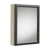 20 in. Recessed or Surface Mount Mirrored Medicine Cabinet in Oil Rubbed Bronze
