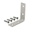 1/2 in. Bright Brass Corner Braces with Screws (4-Pack)