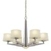 Architect Collection 6-Light 72 in. Hanging Brushed Nickel Chandelier