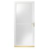 3000 Series 36 in. White Self-Storing Storm Door with Brass Hardware