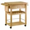 Deluxe Kitchen Cart with cutting board and knife block