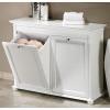 Hampton Bay Tilt-out Hamper Double 35 In. W in White