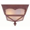 Renaissance Collection Flushmount 2-Light Outdoor Rustic Bronze Lantern