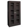 Clear View Industrial Strength Steel Storage Cabinet Black Color, 36 In. W x 18 In. D x 72 In. H