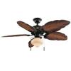 Nassau 52 in. Indoor/Outdoor Iron Finish Ceiling Fan