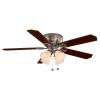 Carriage House 52 in. Brushed Nickel Indoor Ceiling Fan