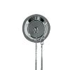 Standard Collection Bath Drain with Chain and Stopper in Satin Nickel