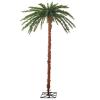 6 Ft., Pre-Lit Artificial Slim Pole Palm Tree